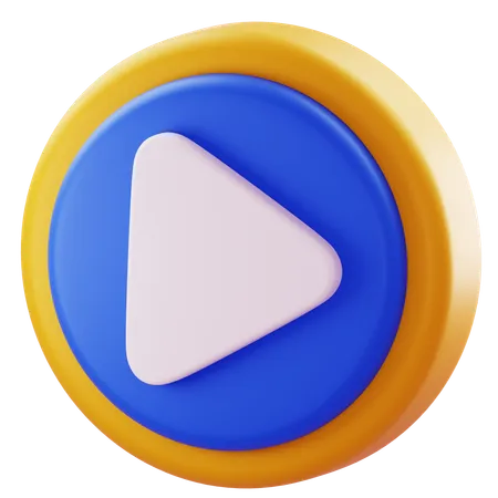 Play button  3D Icon