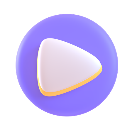 Play Button  3D Icon