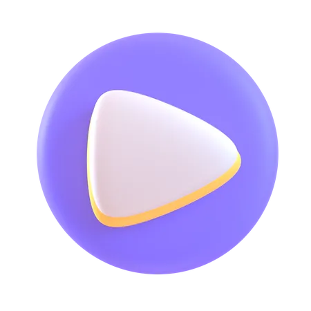 Play Button  3D Icon