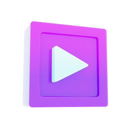 Play Button  3D Icon