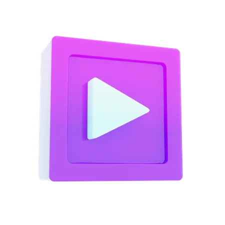 Play Button  3D Icon