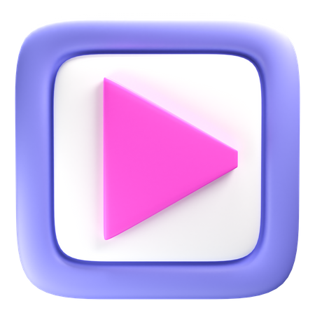 Play Button  3D Icon