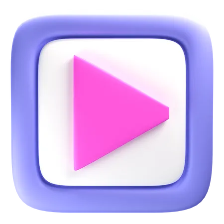 Play Button  3D Icon