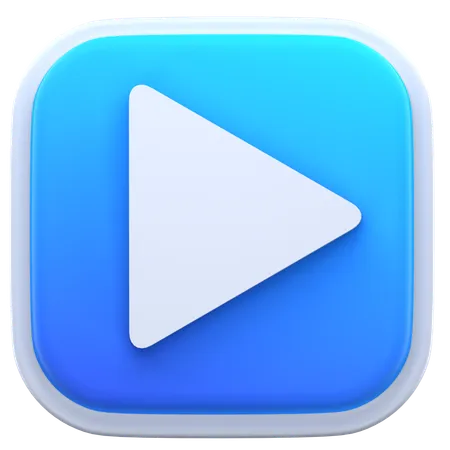 Play Button  3D Icon