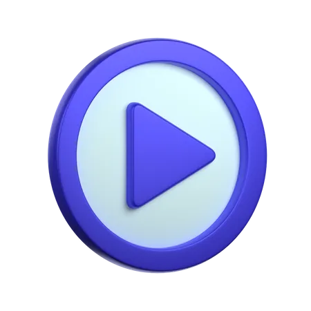 Play Button  3D Icon