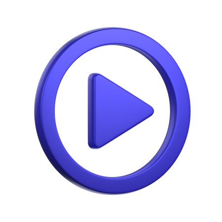 Play Button  3D Icon