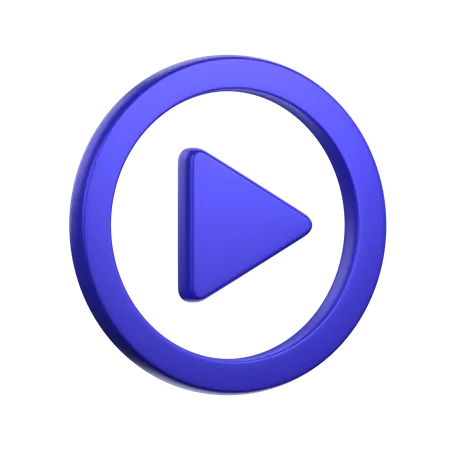 Play Button  3D Icon