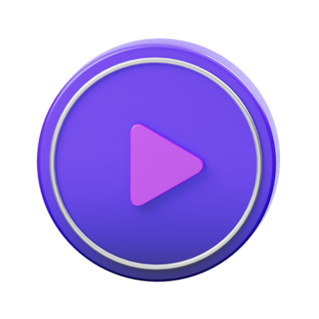 Play Button  3D Icon