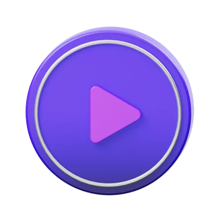 Play Button  3D Icon