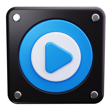 Play Button  3D Icon