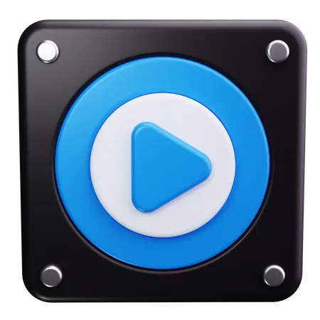 Play Button  3D Icon