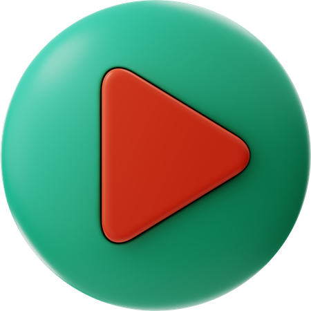 Play Button  3D Icon