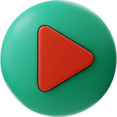 Play Button  3D Icon