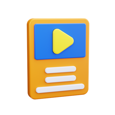 Play Button  3D Icon