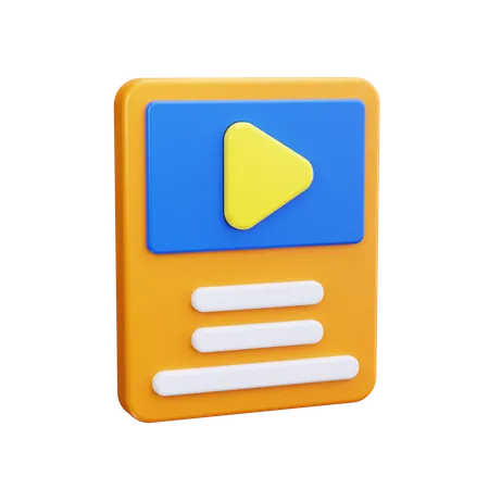 Play Button  3D Icon