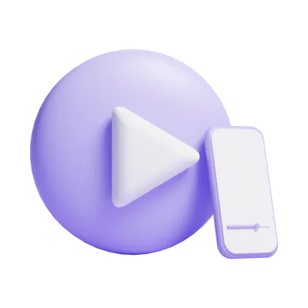 Play Button  3D Icon