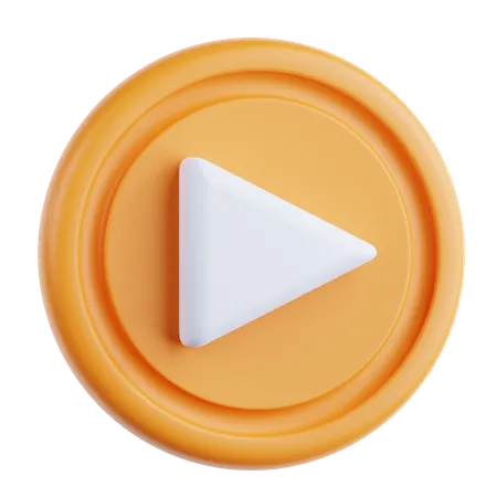 Play Button  3D Icon