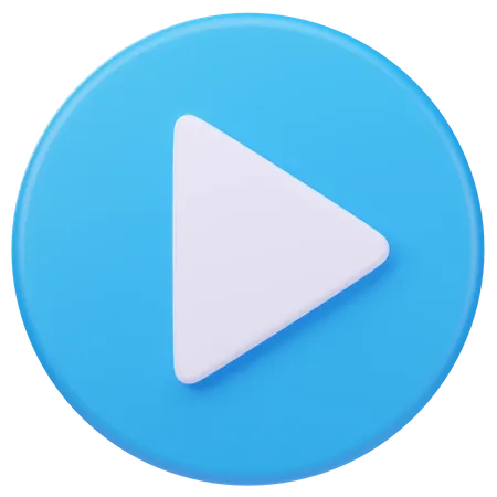 Play Button  3D Icon