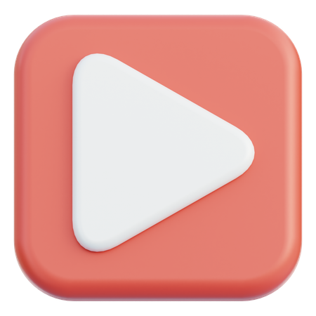 Play Button  3D Icon