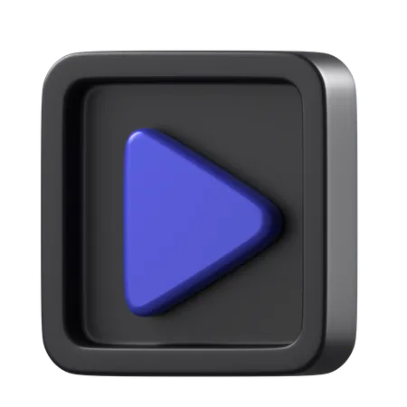 Play Button  3D Icon