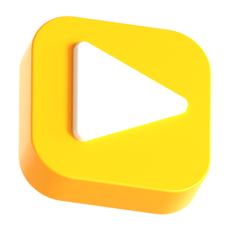 Play Button  3D Icon