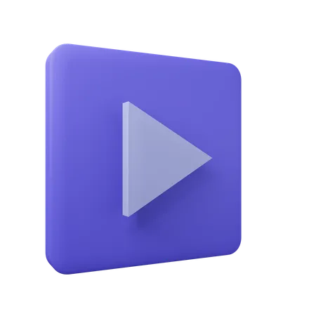 Play Button  3D Icon