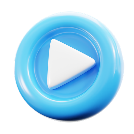 Play button  3D Icon