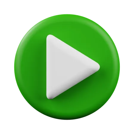 Play Button  3D Icon