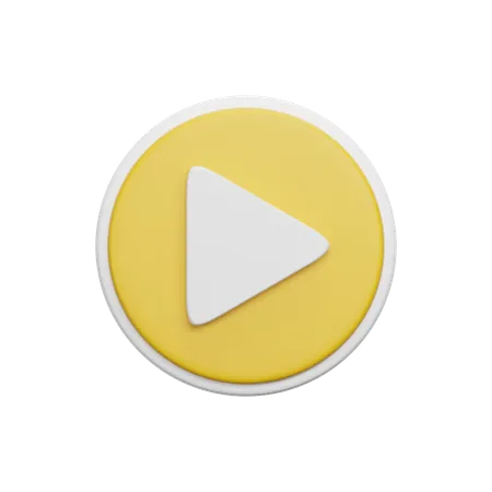 Play Button  3D Icon