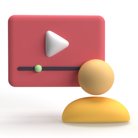 Play Button  3D Icon