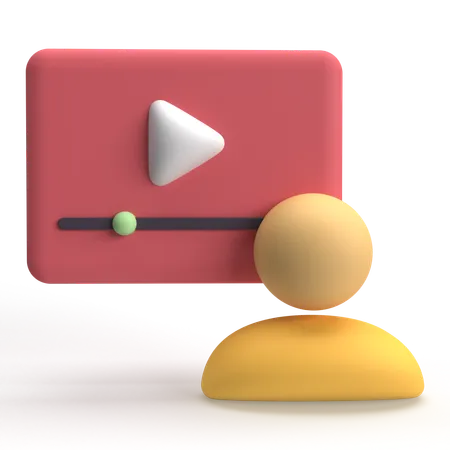 Play Button  3D Icon