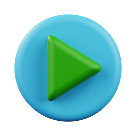 Play Button  3D Icon