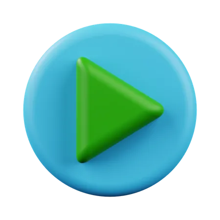 Play Button  3D Icon