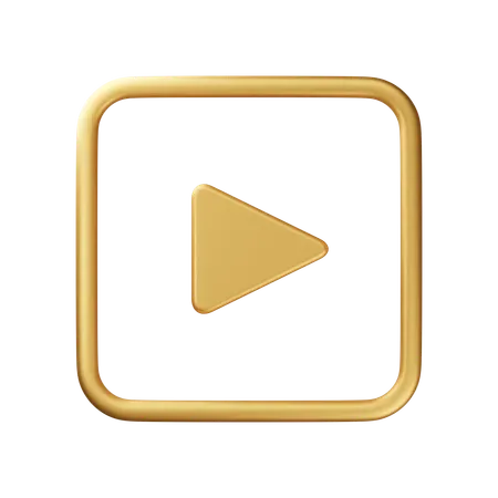 Play Button  3D Icon