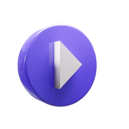 Play Button  3D Icon