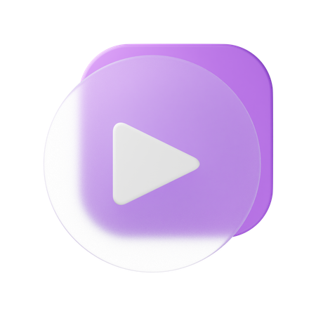 Play Button  3D Icon