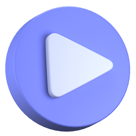 Play Button  3D Icon