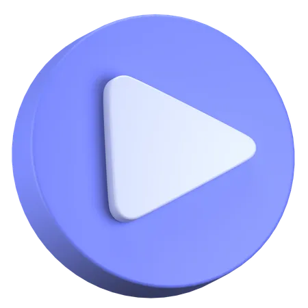 Play Button  3D Icon