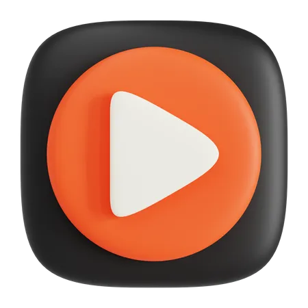 Play Button  3D Icon