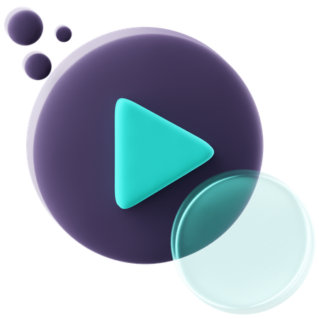 Play Button  3D Icon