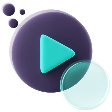 Play Button  3D Icon