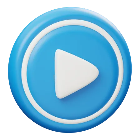 Play button  3D Icon