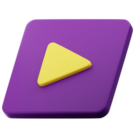 Play Button  3D Icon