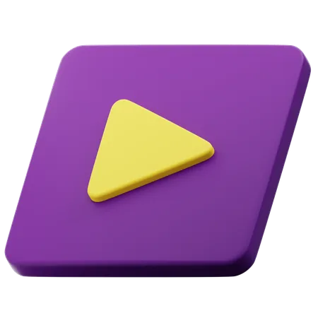 Play Button  3D Icon