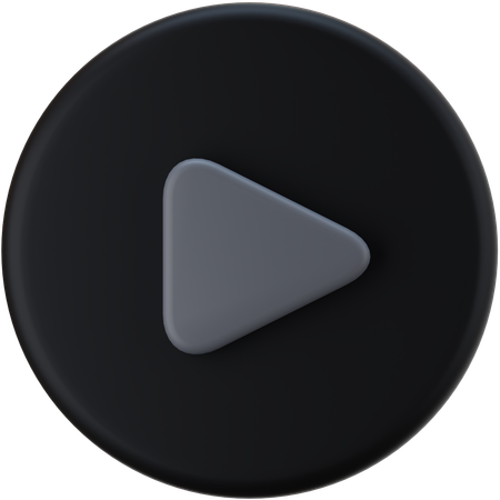 Play Button  3D Icon