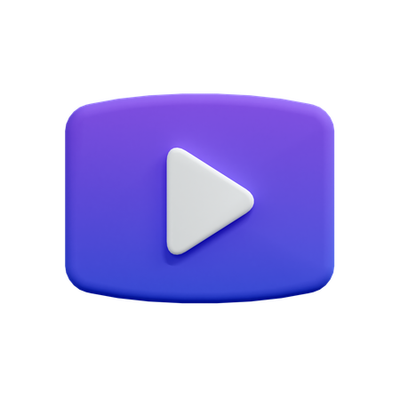 Play Button  3D Icon