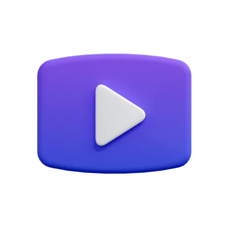Play Button  3D Icon