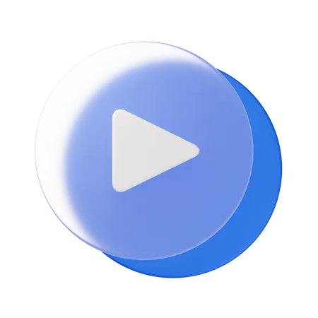 Play Button  3D Icon