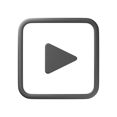 Play Button  3D Icon