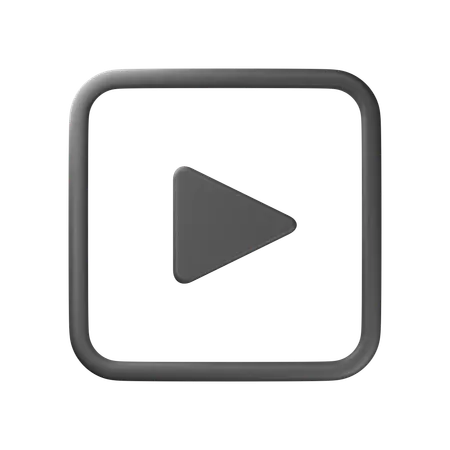 Play Button  3D Icon